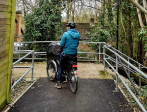 cargo bike on cycleway