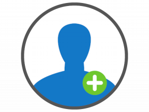 Icon representing adding a new member