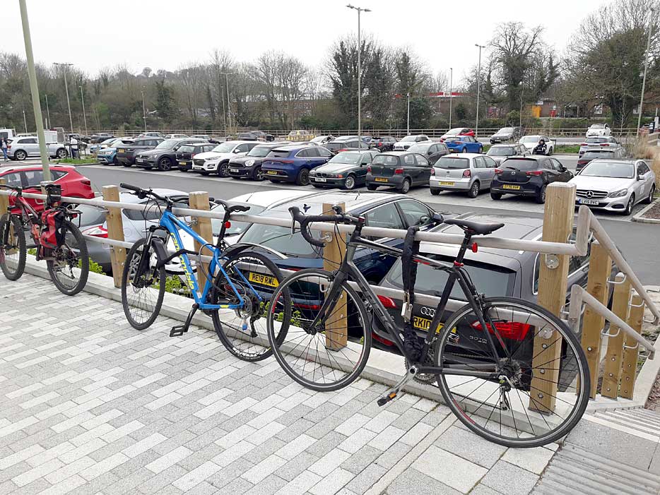 Cycles parked at WSLC