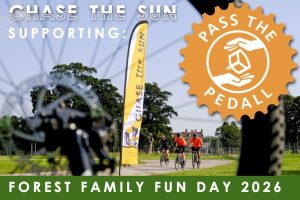 Poster for Pass The PedALL Forest Family Fun Day 2026