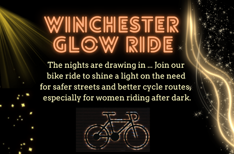 Poster advertising Winchester's Glow Ride